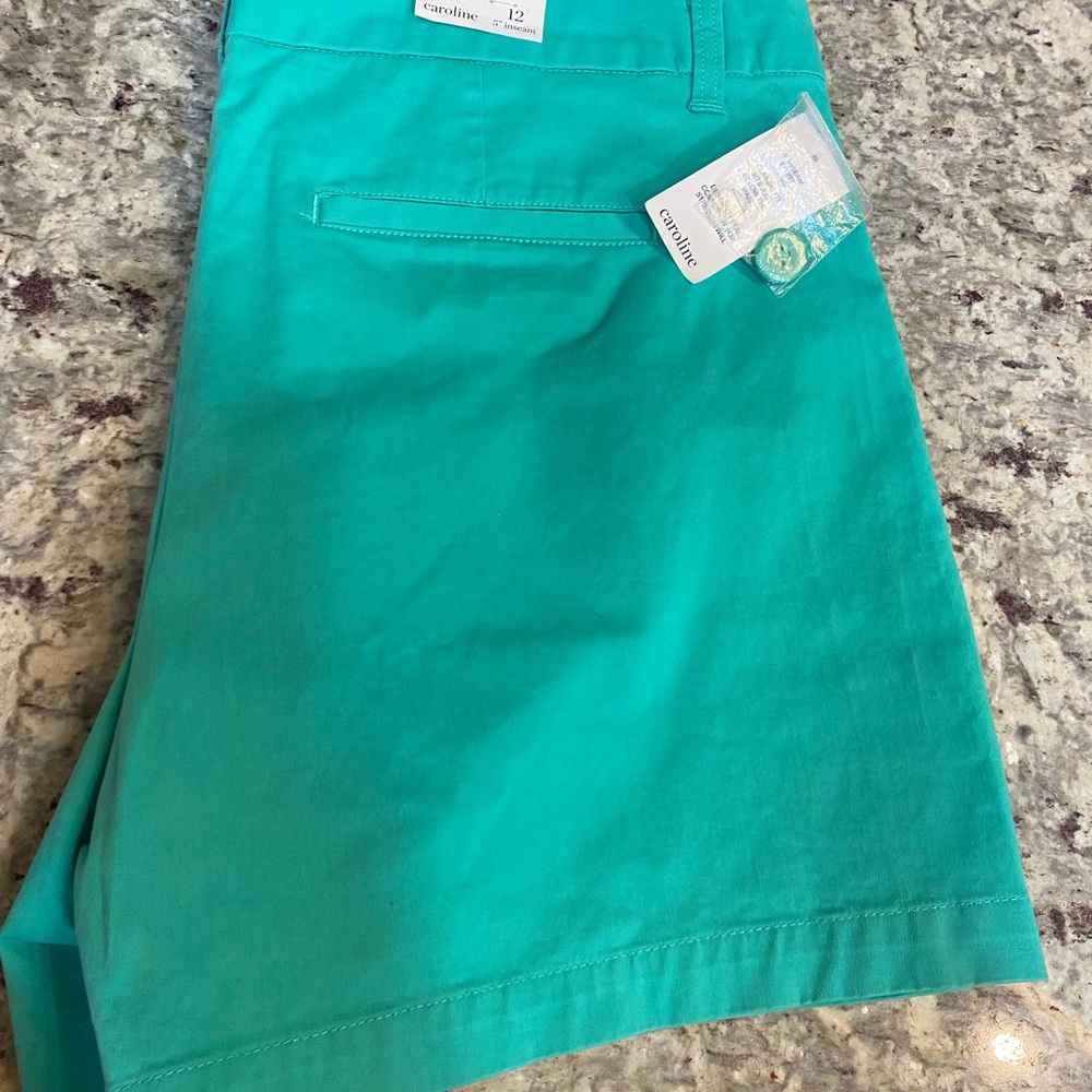 Crown and Ivy Teal Women's Shorts Size 12 New With Tags